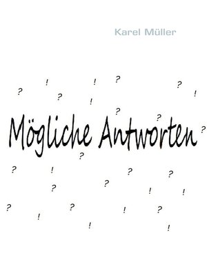 cover image of Mögliche Antworten
